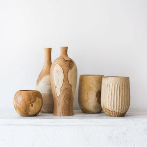 Teak Wood Classic Vase