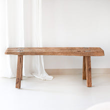 Load image into Gallery viewer, Rustic Wood Bench