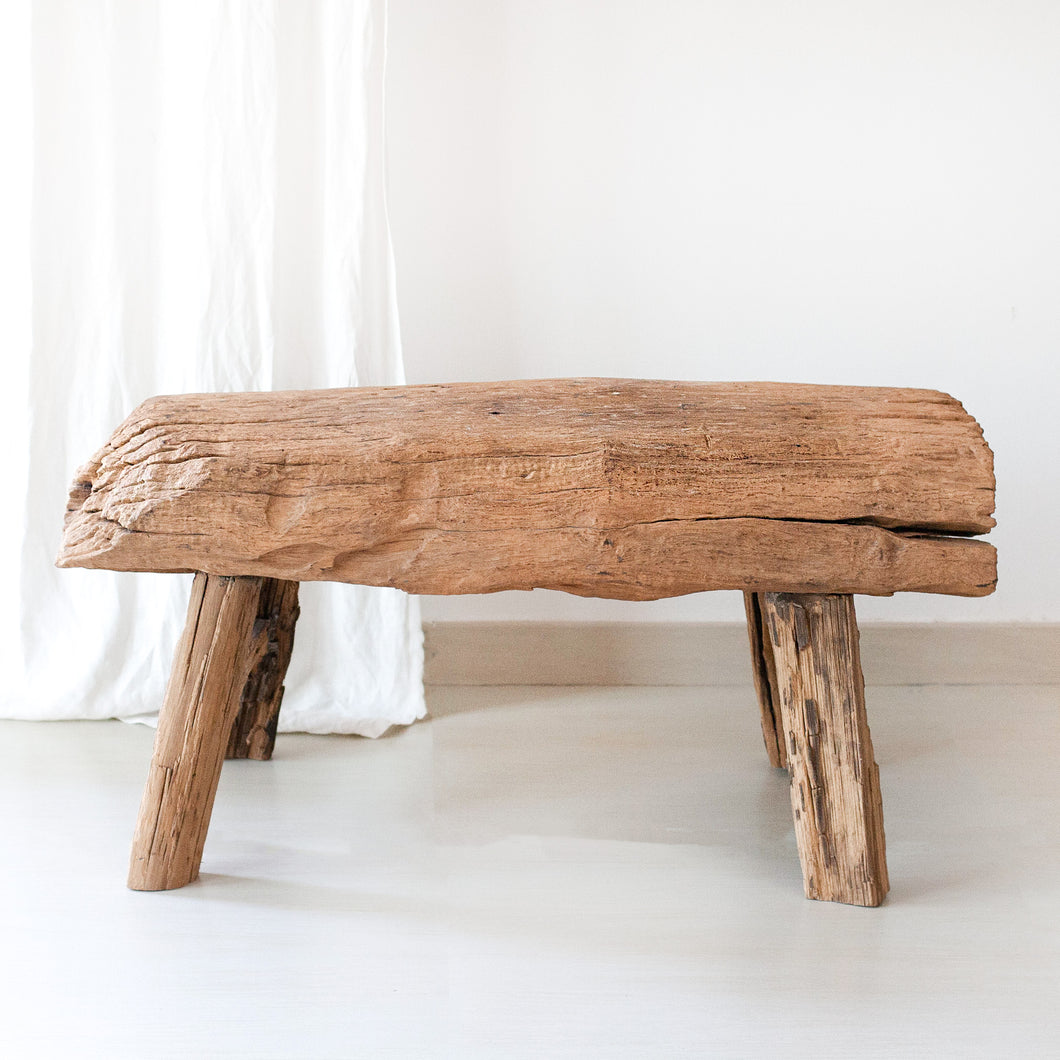 Raw Wood Bench - Large