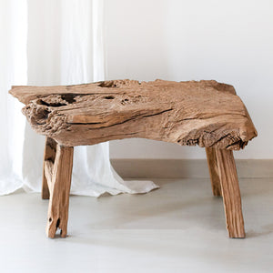 Raw Wood Bench - Medium