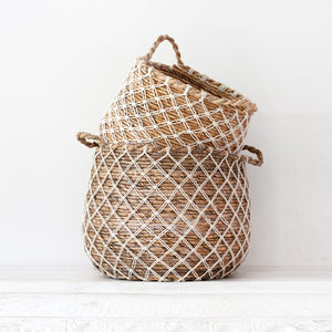 Macrame Twisted Weave Baskets