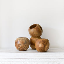 Load image into Gallery viewer, Suar Round Wood Vase