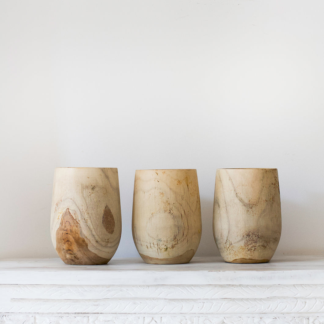 Teak Wood Classic Vase