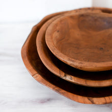 Load image into Gallery viewer, Teak Wood Bowl Set