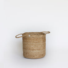 Load image into Gallery viewer, Natural Jute Basket with Handles